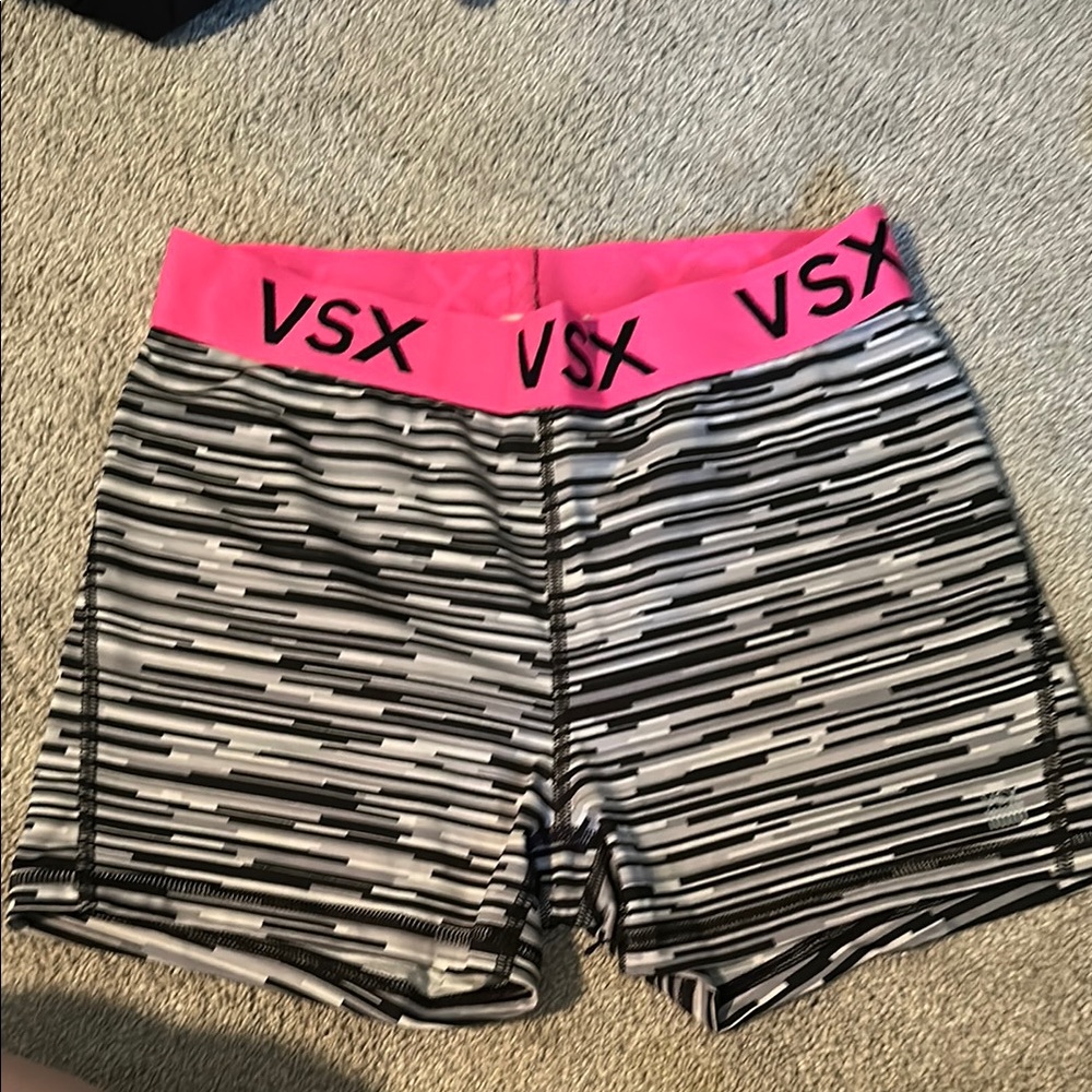 VSX Athletic Shorts Pink and Black Dynamic Design
